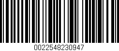 Código de barras (EAN, GTIN, SKU, ISBN): '0022548230947'