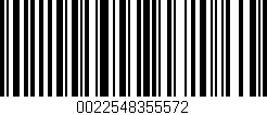 Código de barras (EAN, GTIN, SKU, ISBN): '0022548355572'