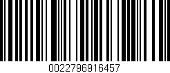 Código de barras (EAN, GTIN, SKU, ISBN): '0022796916457'