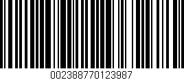 Código de barras (EAN, GTIN, SKU, ISBN): '002388770123987'