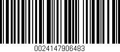 Código de barras (EAN, GTIN, SKU, ISBN): '0024147906483'