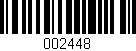 Código de barras (EAN, GTIN, SKU, ISBN): '002448'