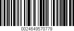 Código de barras (EAN, GTIN, SKU, ISBN): '0024649570779'