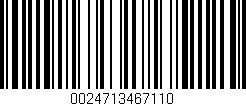 Código de barras (EAN, GTIN, SKU, ISBN): '0024713467110'