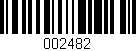 Código de barras (EAN, GTIN, SKU, ISBN): '002482'