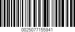 Código de barras (EAN, GTIN, SKU, ISBN): '0025077155941'