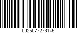 Código de barras (EAN, GTIN, SKU, ISBN): '0025077278145'