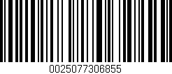 Código de barras (EAN, GTIN, SKU, ISBN): '0025077306855'