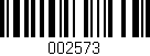 Código de barras (EAN, GTIN, SKU, ISBN): '002573'