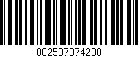 Código de barras (EAN, GTIN, SKU, ISBN): '002587874200'