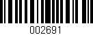 Código de barras (EAN, GTIN, SKU, ISBN): '002691'
