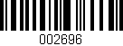 Código de barras (EAN, GTIN, SKU, ISBN): '002696'