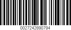 Código de barras (EAN, GTIN, SKU, ISBN): '0027242890794'