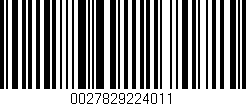 Código de barras (EAN, GTIN, SKU, ISBN): '0027829224011'
