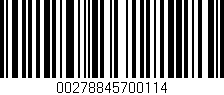 Código de barras (EAN, GTIN, SKU, ISBN): '00278845700114'