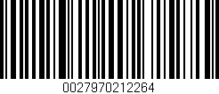 Código de barras (EAN, GTIN, SKU, ISBN): '0027970212264'