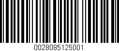 Código de barras (EAN, GTIN, SKU, ISBN): '0028085125001'