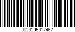 Código de barras (EAN, GTIN, SKU, ISBN): '0028295317467'