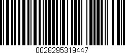 Código de barras (EAN, GTIN, SKU, ISBN): '0028295319447'