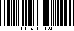 Código de barras (EAN, GTIN, SKU, ISBN): '0028478139824'