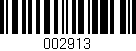 Código de barras (EAN, GTIN, SKU, ISBN): '002913'