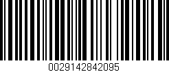 Código de barras (EAN, GTIN, SKU, ISBN): '0029142842095'