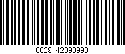 Código de barras (EAN, GTIN, SKU, ISBN): '0029142898993'