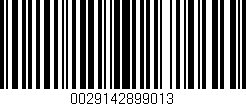 Código de barras (EAN, GTIN, SKU, ISBN): '0029142899013'
