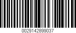 Código de barras (EAN, GTIN, SKU, ISBN): '0029142899037'