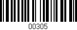 Código de barras (EAN, GTIN, SKU, ISBN): '00305'