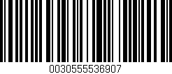 Código de barras (EAN, GTIN, SKU, ISBN): '0030555536907'