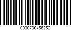 Código de barras (EAN, GTIN, SKU, ISBN): '0030768456252'