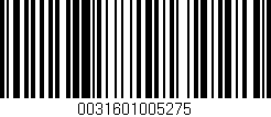 Código de barras (EAN, GTIN, SKU, ISBN): '0031601005275'