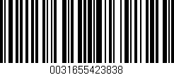 Código de barras (EAN, GTIN, SKU, ISBN): '0031655423838'