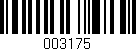 Código de barras (EAN, GTIN, SKU, ISBN): '003175'