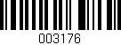 Código de barras (EAN, GTIN, SKU, ISBN): '003176'