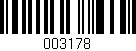 Código de barras (EAN, GTIN, SKU, ISBN): '003178'