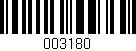 Código de barras (EAN, GTIN, SKU, ISBN): '003180'