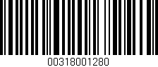 Código de barras (EAN, GTIN, SKU, ISBN): '00318001280'