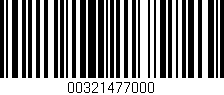 Código de barras (EAN, GTIN, SKU, ISBN): '00321477000'