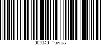 Código de barras (EAN, GTIN, SKU, ISBN): '003349|Padrao'