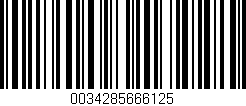 Código de barras (EAN, GTIN, SKU, ISBN): '0034285666125'