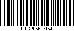 Código de barras (EAN, GTIN, SKU, ISBN): '0034285686154'
