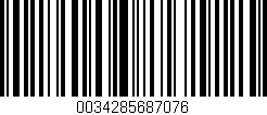 Código de barras (EAN, GTIN, SKU, ISBN): '0034285687076'