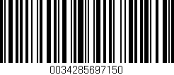 Código de barras (EAN, GTIN, SKU, ISBN): '0034285697150'