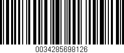 Código de barras (EAN, GTIN, SKU, ISBN): '0034285698126'