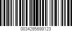 Código de barras (EAN, GTIN, SKU, ISBN): '0034285699123'