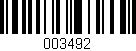 Código de barras (EAN, GTIN, SKU, ISBN): '003492'