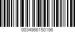Código de barras (EAN, GTIN, SKU, ISBN): '0034966150196'