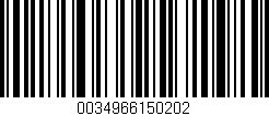Código de barras (EAN, GTIN, SKU, ISBN): '0034966150202'